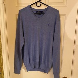 Polo v neck sweater